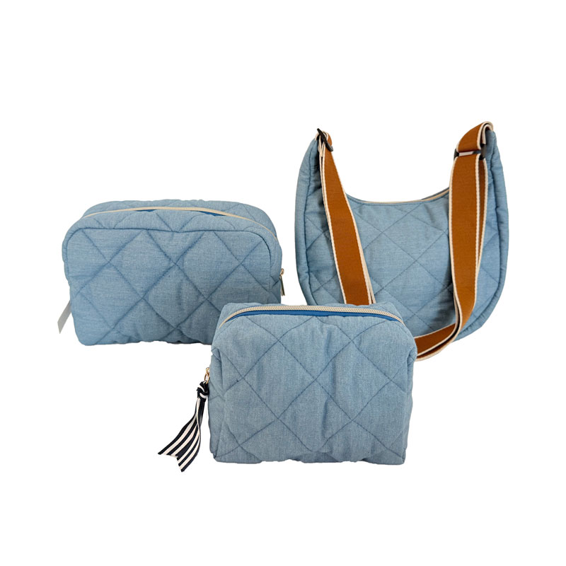 quilted cosmetic bag